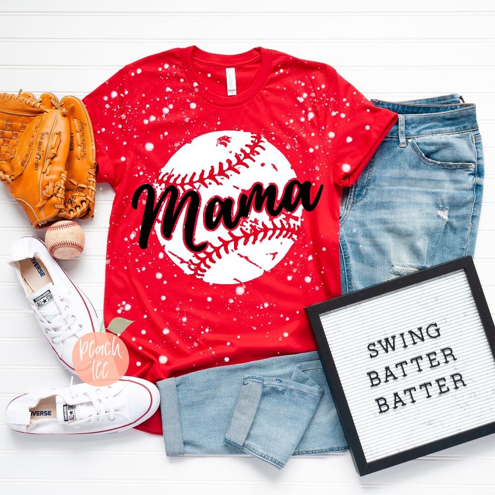Baseball Mama Bleach Tee
